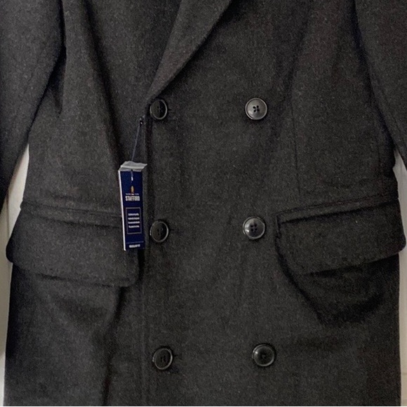 NWT Stafford Mens Water Resistant Midweight Topcoat - Picture 5 of 9